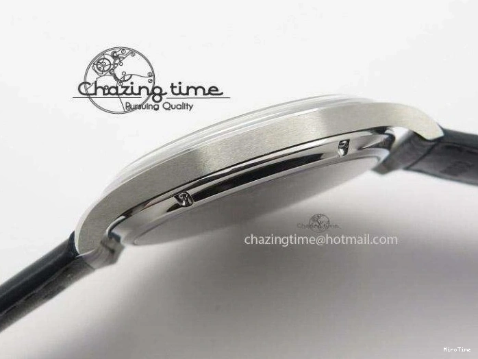 MIROTIME 0121 Portuguese IW545407 Black Dial ZF 1:1 Best Edition On Dark Blue Leather Strap DailyWear 7337